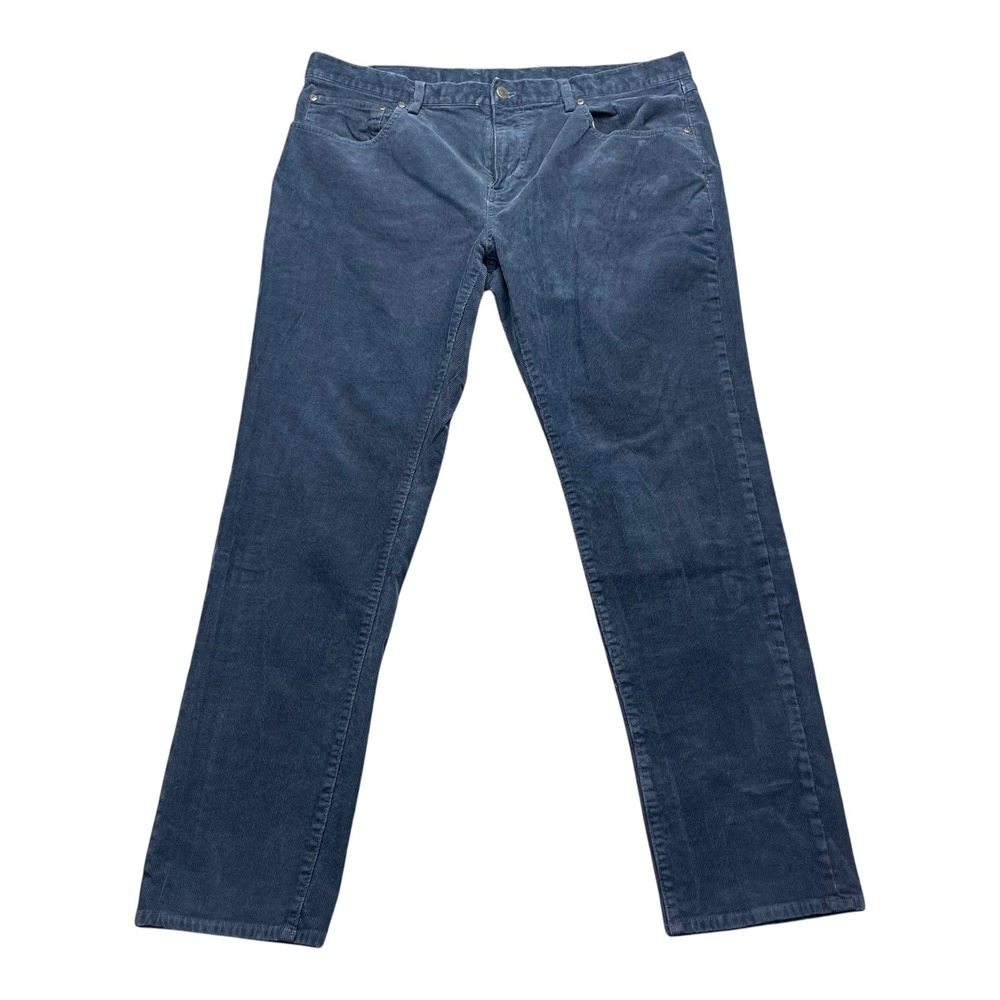 Brooks Brothers Mens Navy Blue Corduroy 5-Pocket Pants 38x30 Straight Leg Cotton